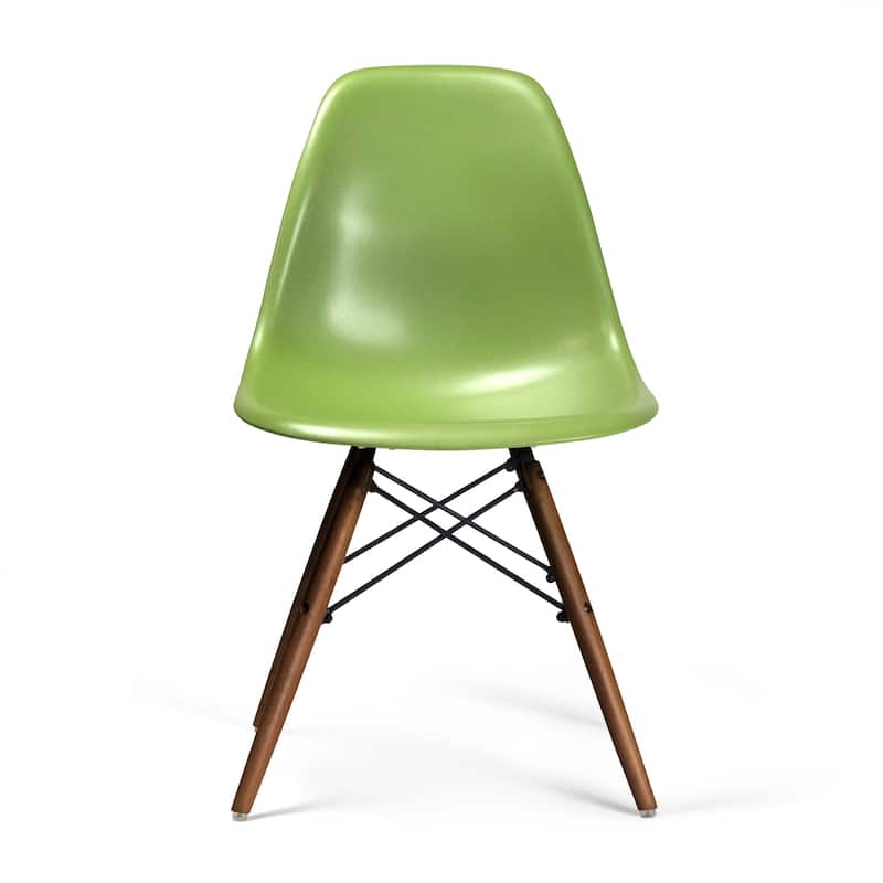 Paris-2 Side Chairs with Walnut Legs (Set of 2)