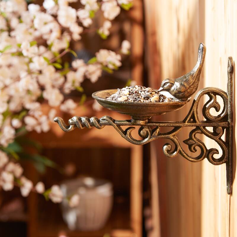 Sunflower Cast Iron Bird Feeder