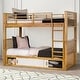 preview thumbnail 2 of 3, Twin over Twin Bunk Bed with Reversible Ladder in Light Oak - Light Oak