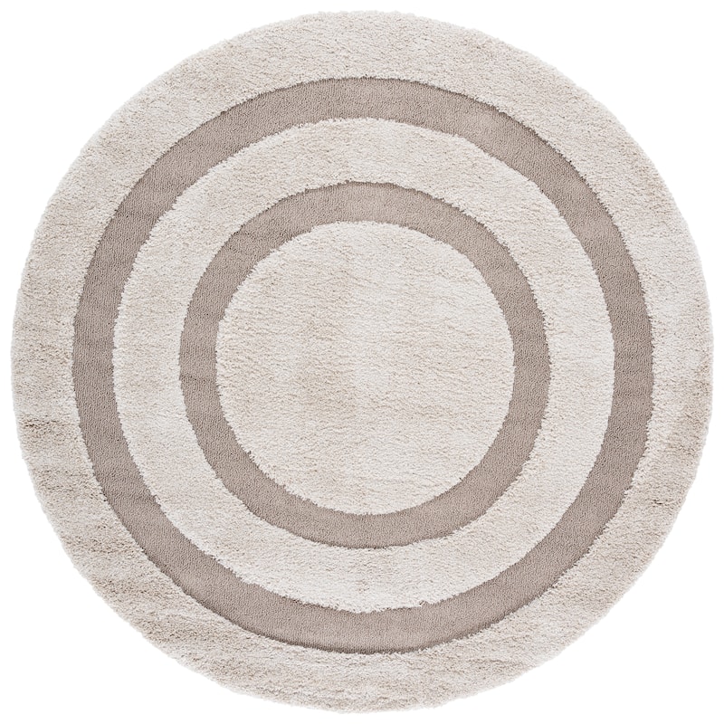 SAFAVIEH Florida Shag Carlinde Border 1.2-inch Thick Rug