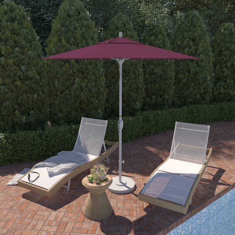 Pompano 7.5-foot Crank Lift Round Patio Umbrella by Havenside Home