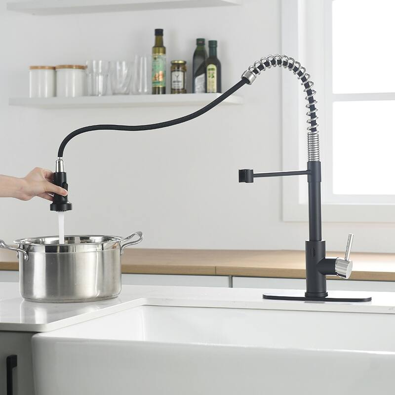 Kitchen Faucet with Battery Control Valve