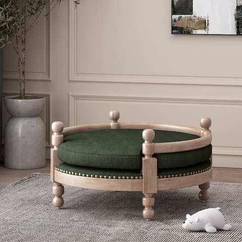 Rines Upholstered Medium Pet Bed by Christopher Knight Home