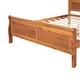 preview thumbnail 17 of 24, Full Size Sleigh Bed Wood Platform Bed with Headboard and Footboard