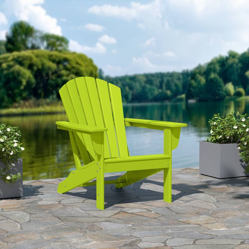 Altura Outdoor Eco-Friendly All Weather Poly Patio Adirondack Chair - Deep Seating
