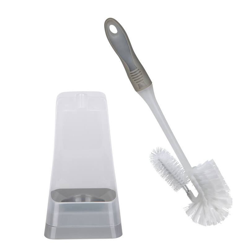 Bath Bliss 2 Pack Square Toilet Bowl Brush and Stand - Set