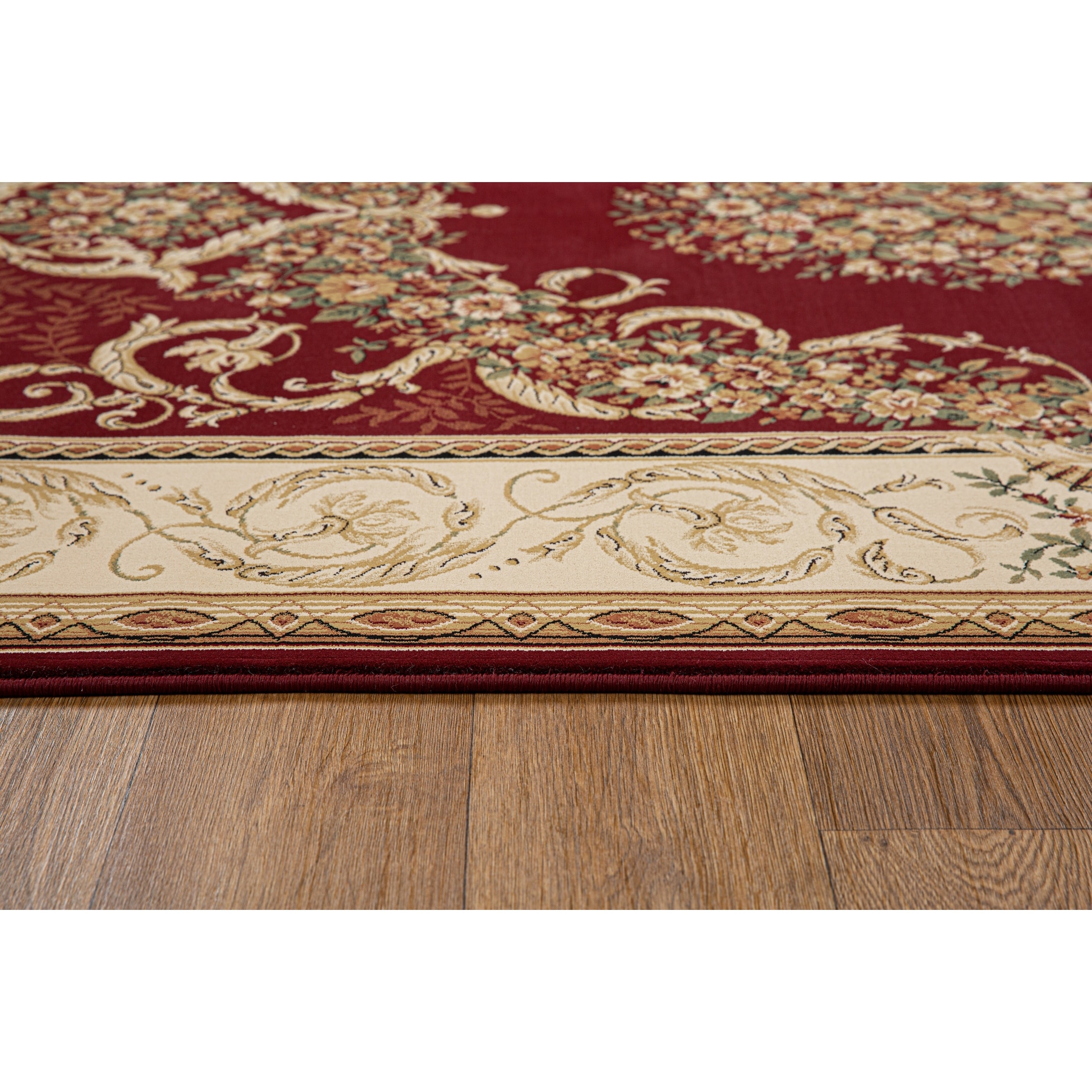 Aubusson Collection Classic Medallion Area Rug - Overstock - 42892662