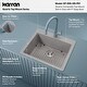 preview thumbnail 55 of 59, Karran Top Mount 25 in. Single Bowl Quartz Kitchen Sink Kit