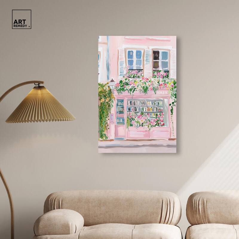 Little Magazine Store Canvas by Art Remedy, Gallery Wrapped