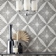 preview thumbnail 2 of 5, Fine Decor Denver Dark Grey Starburst Wallpaper