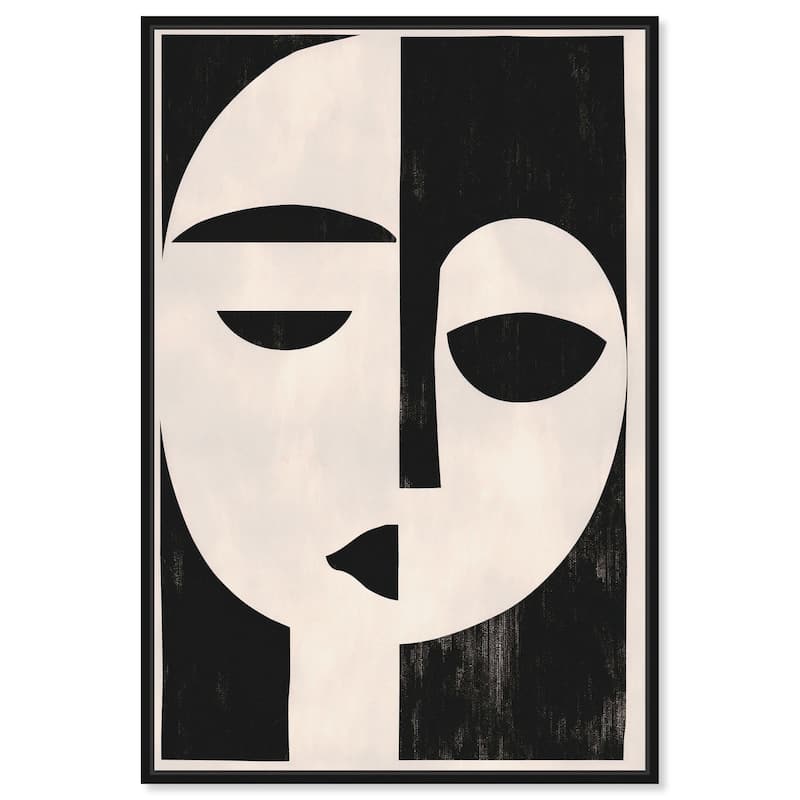 The Mask I Canvas by Art Remedy - Black - 36" x 54"