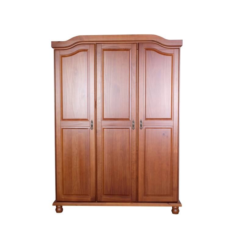 100% Solid Wood Kyle 4-Door Wardrobe Armoire by Palace Imports