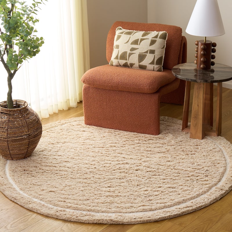 SAFAVIEH Handmade Casablanca Shag Solen Wool Rug