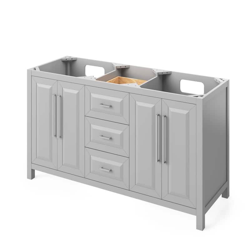 Jeffrey Alexander VN2CAD-60-NT Cade 60" Double Free Standing Vanity - Grey - Painted