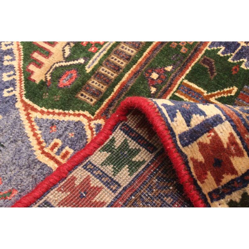 ECARPETGALLERY Hand-knotted Melis Vintage Dark Navy Wool Rug - 3'0 x 6'10