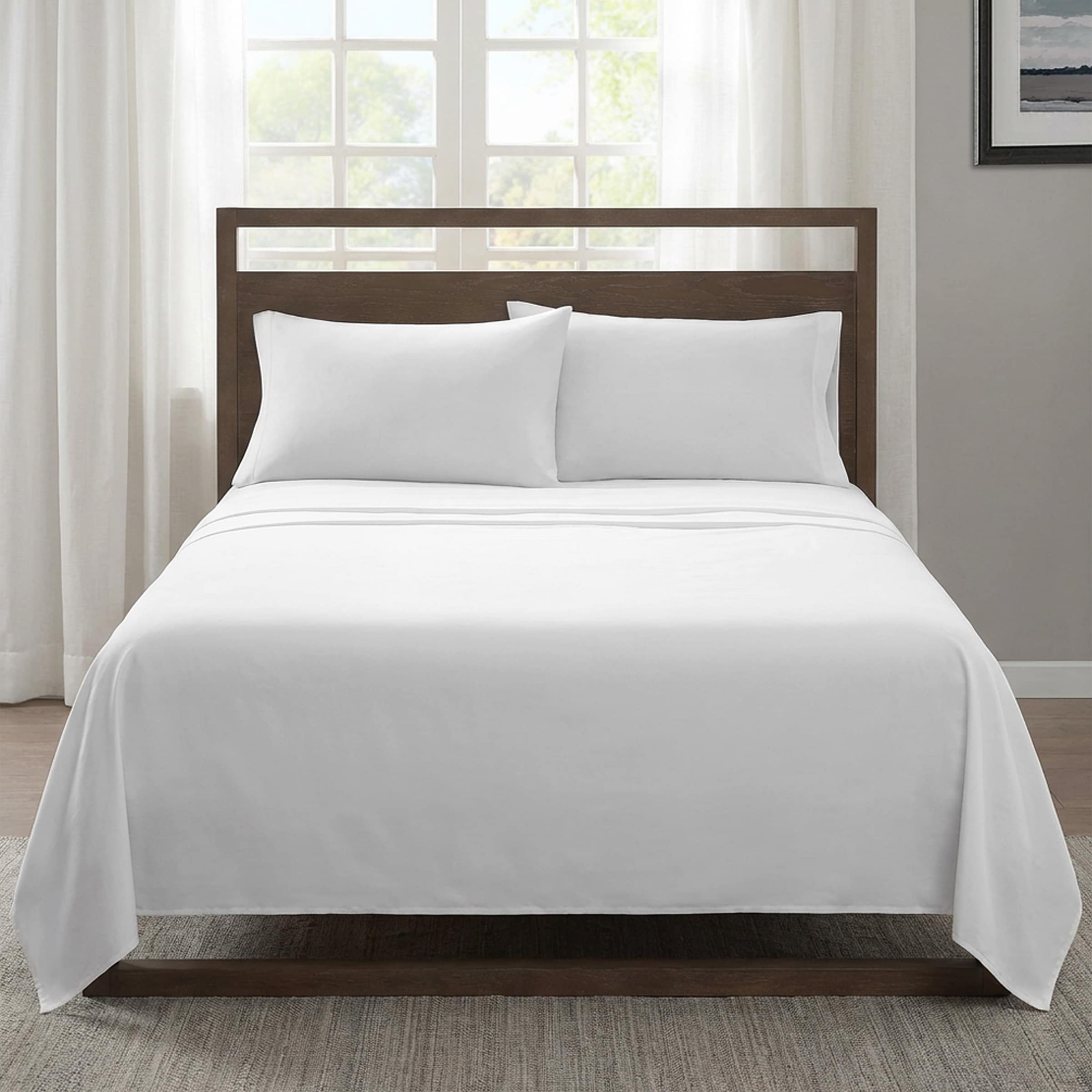 Haven 3/4pc Microfiber Sheets - White
