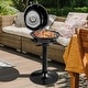 preview thumbnail 1 of 5, 1600W Electric BBQ Grill with Warming Rack Temperature Control