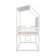 preview thumbnail 10 of 17, Twin House Loft Bed with Guardrails, Bedside Shelves and Ladder