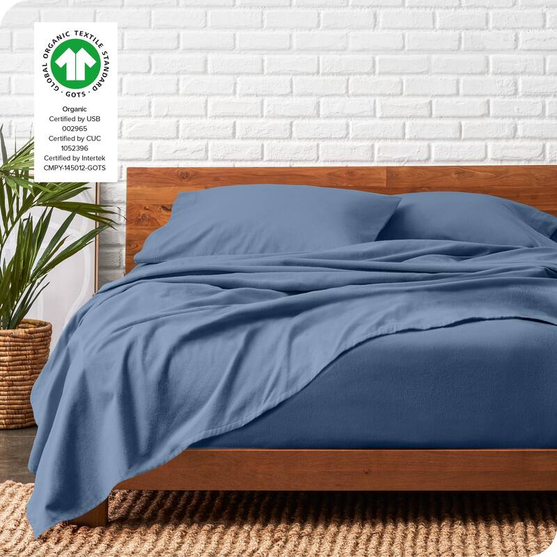 Bare Home Organic Cotton Flannel Sheet Set