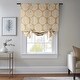 preview thumbnail 1 of 8, Exclusive Fabrics Printed Room Darkening Tie Up Indoor Window Shades Single Curtain (1 Panel) 46 X 63 - Meridian Gold