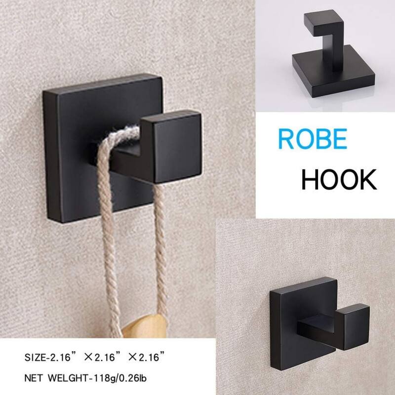 2 Pack Stainless Steel Wall Mounted Towel, Robe, Coat Hooks, Heavy Duty Wall Hooks for Bathroom and Kitchen.