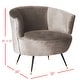 preview thumbnail 3 of 9, SAFAVIEH Mid-Century Modern Retro Arlette Velvet Hazelwood Club Chair - 32" x 33" x 31.5"
