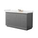 Option Dark Gray / White Quartz Top / Satin Bronze