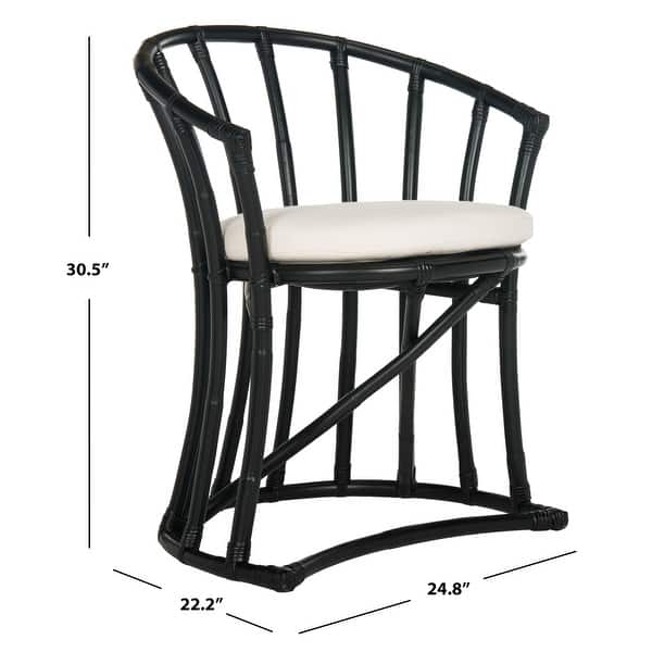 SAFAVIEH Bates Rattan Accent Chair - 25"W x 22"D x 31"H