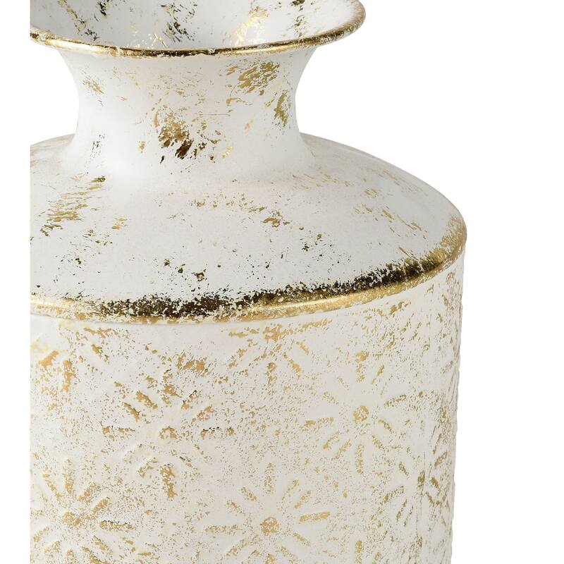 Elk Home Ardoz Antique White Metal 6.25 Inch Wide Vase