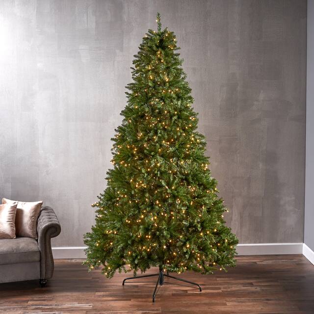 9-foot Fraser Fir Artificial Christmas Tree by Christopher Knight Home - 64.00" L x 64.00" W x 108.00" H