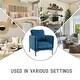 preview thumbnail 51 of 53, Nora Modern Velvet Accent Chair for Bedroom with Metal Legs