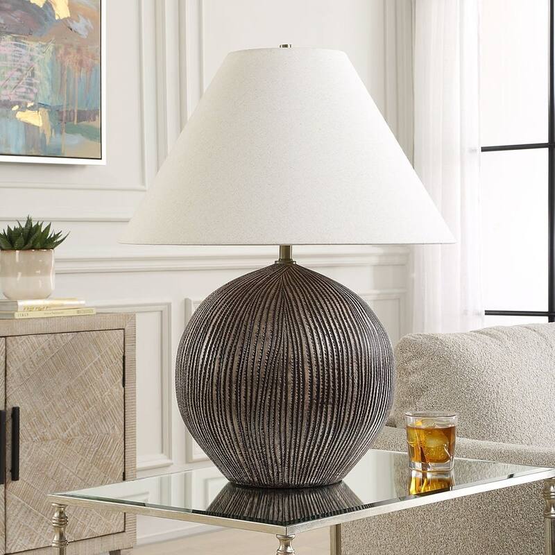 Uttermost Sayre Dark Brown Table Lamp - N/A