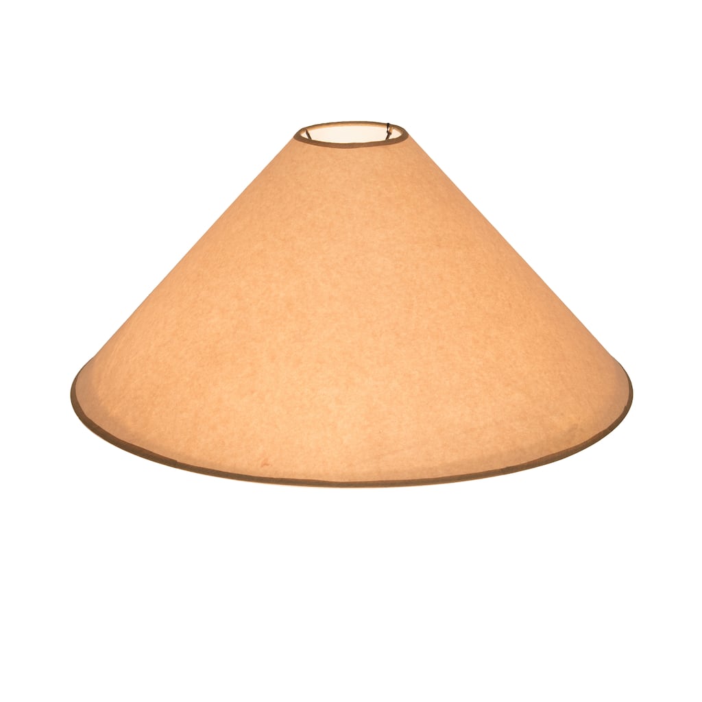 21 In. Wide X 10 In. High Simple Tan Paper Shade