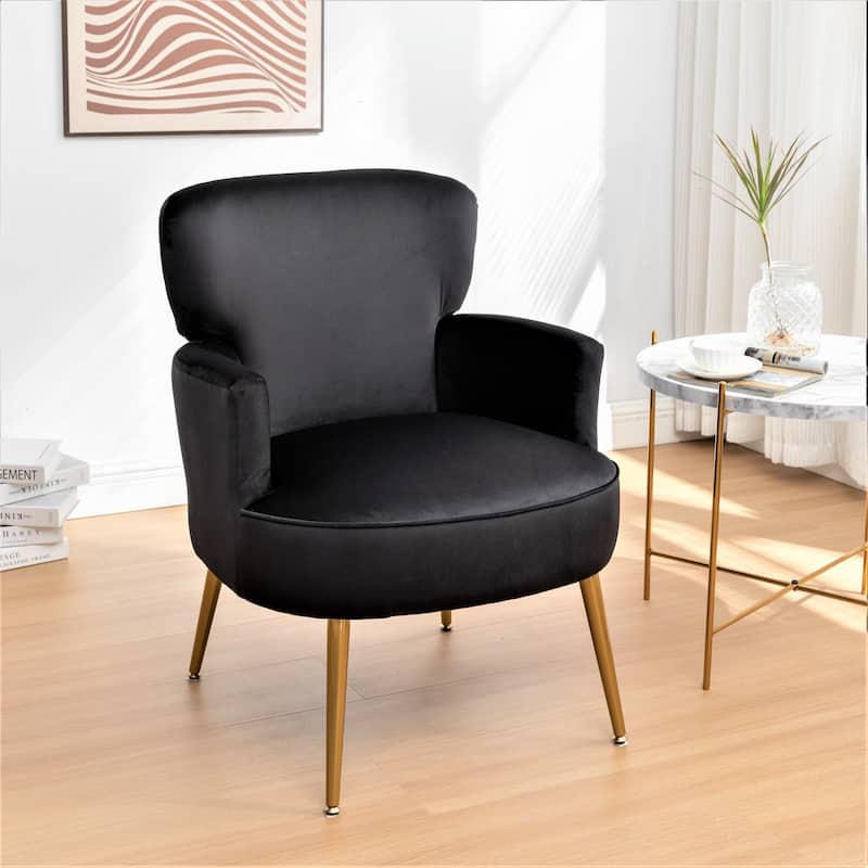 Ramisa Velvet Living Room Armchair.