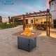 preview thumbnail 2 of 10, PHI VILLA Auto-ignition 5-piece Gas Fire Pit Table and Chair Set