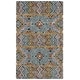 preview thumbnail 14 of 13, SAFAVIEH Handmade Aspen Agita Bohemian & Eclectic Tribal Wool Rug 3' x 5' - Blue/Gold - Rectangle