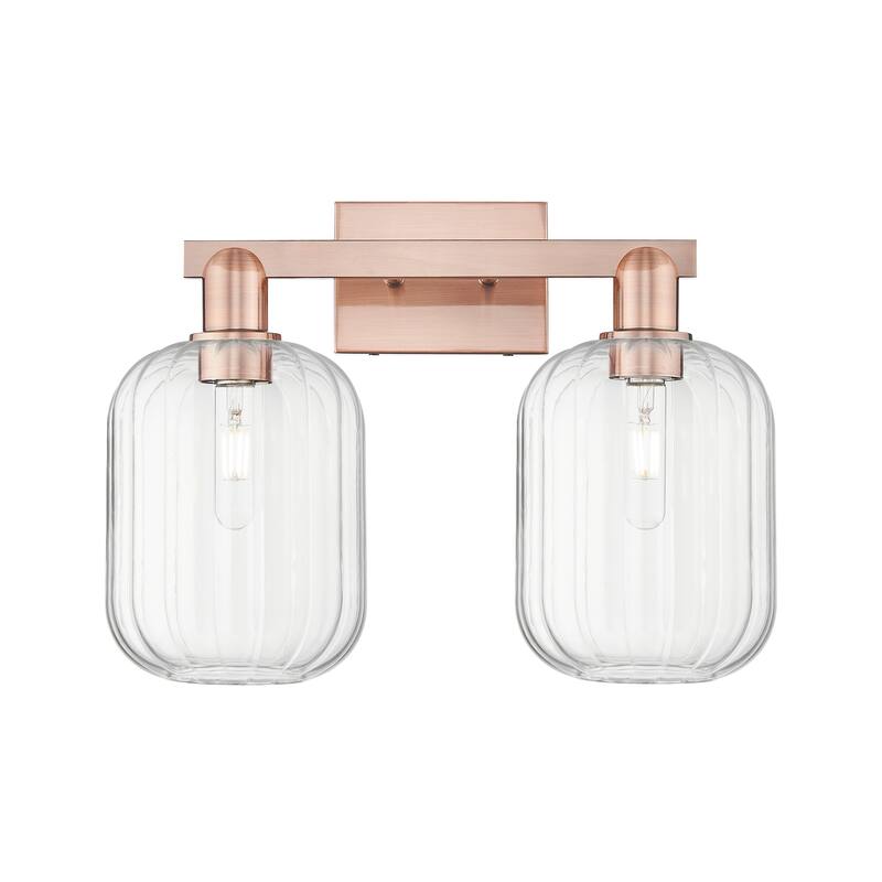 Innovations Lighting Downtown Urban - Preston - 2 Light 16" Jar Shade Bath Vanity Light