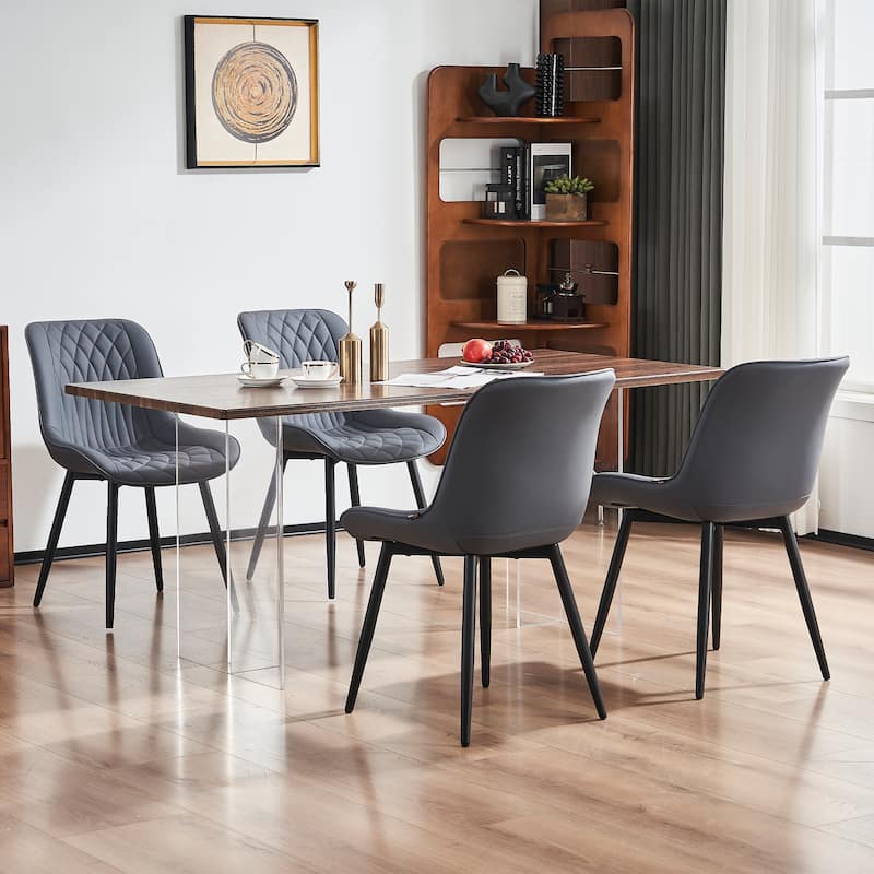 Modern Dining Chairs Set of 2 Upholstered Dining Room Chairs