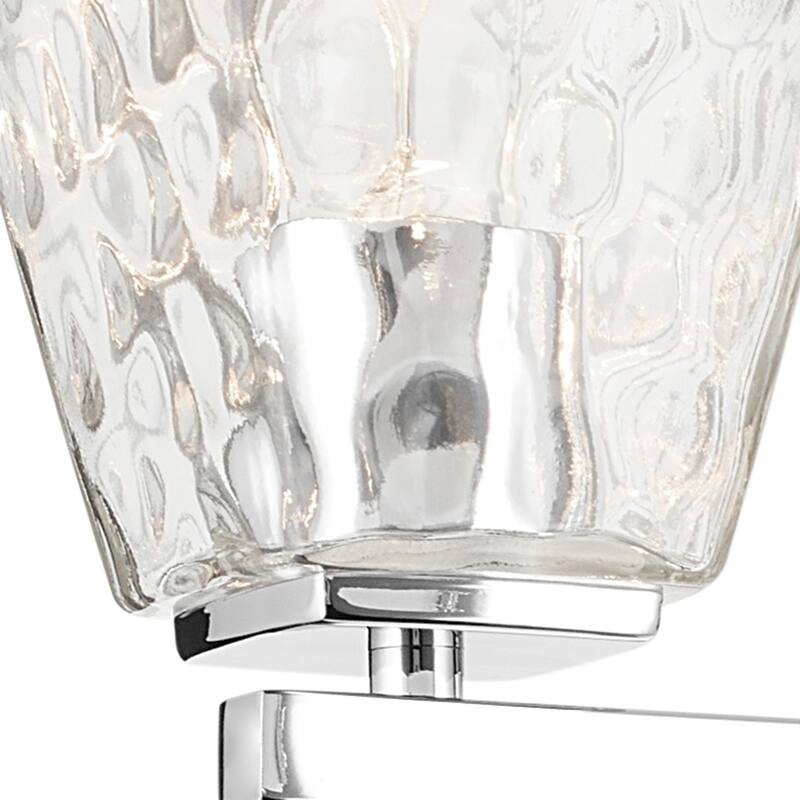 Kichler Lighting Marant 33.25" 4-Light Vanity Light with Clear Water Glass in Chrome
