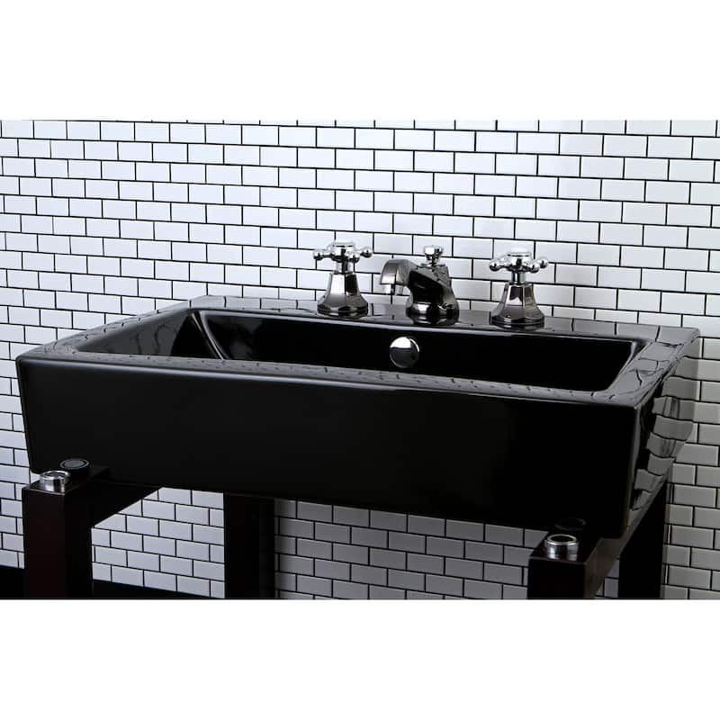 Kingston Brass Water Onyx 8 in. Widespread Bathroom Faucet