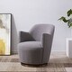 preview thumbnail 2 of 0, SAFAVIEH Couture Christian Swivel Accent Chair. - 26 in. W x 32 in. D x 31 in. H