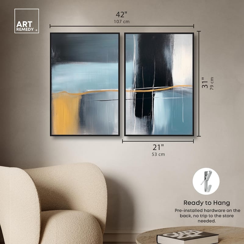 Still Cadence Canvas Set of 2 by Art Remedy