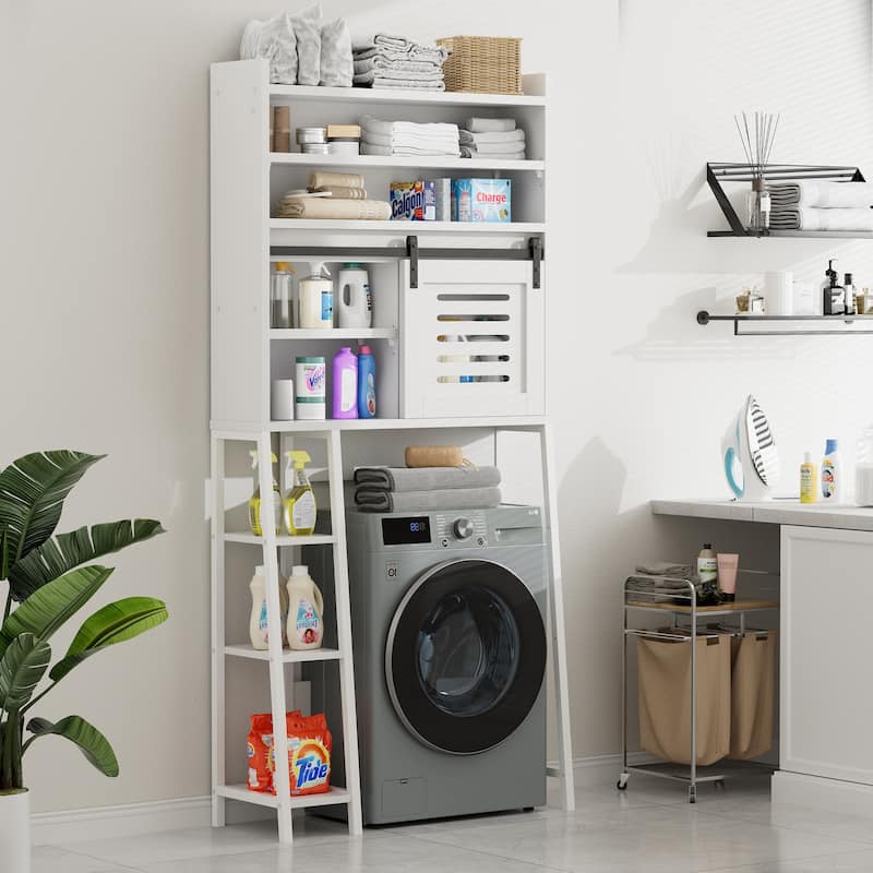 Over The Toilet Storage Cabinet – Farmhouse Storage Cabinet With Sliding Door