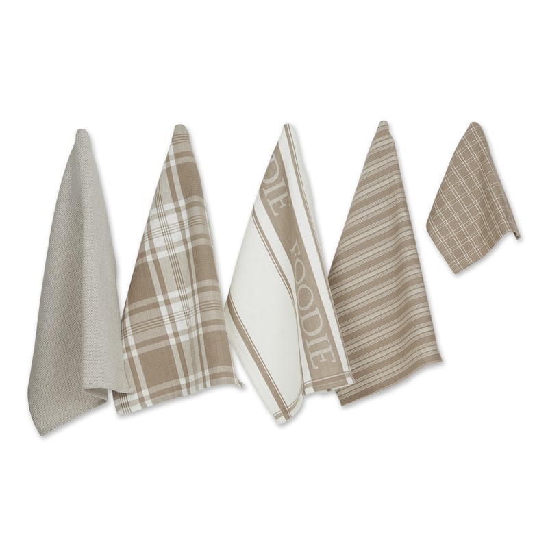 DII Foodie Dishtowel And Dishcloth 5 Piece