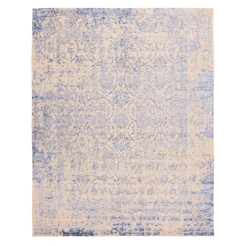 ECARPETGALLERY Hand Loomed Elysian Light Khaki Rug - 8'0 x 9'11