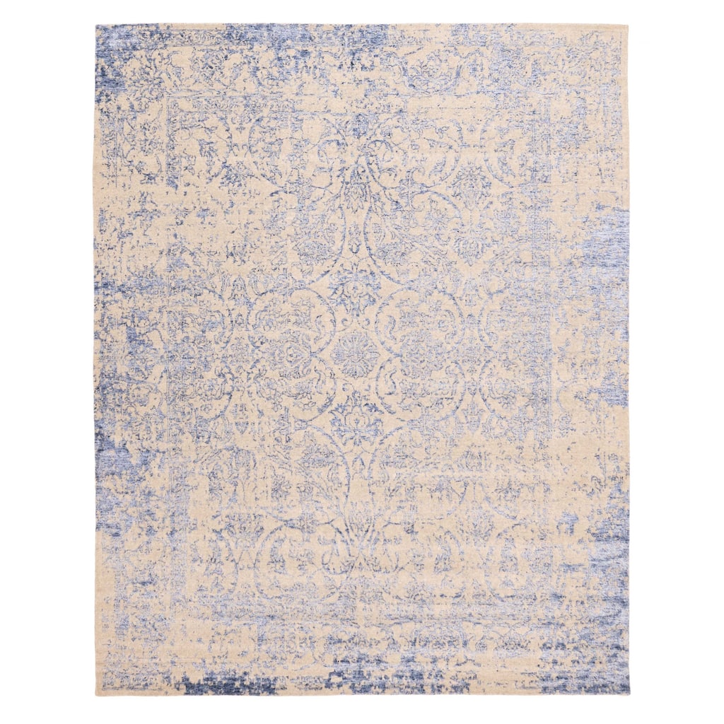 ECARPETGALLERY Hand Loomed Elysian Light Khaki Rug - 8'0 x 9'11