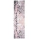 preview thumbnail 19 of 42, SAFAVIEH Glacier Liliana Watercolor Modern Abstract Rug 2'3" x 10' Runner - Pink/Grey - Runner