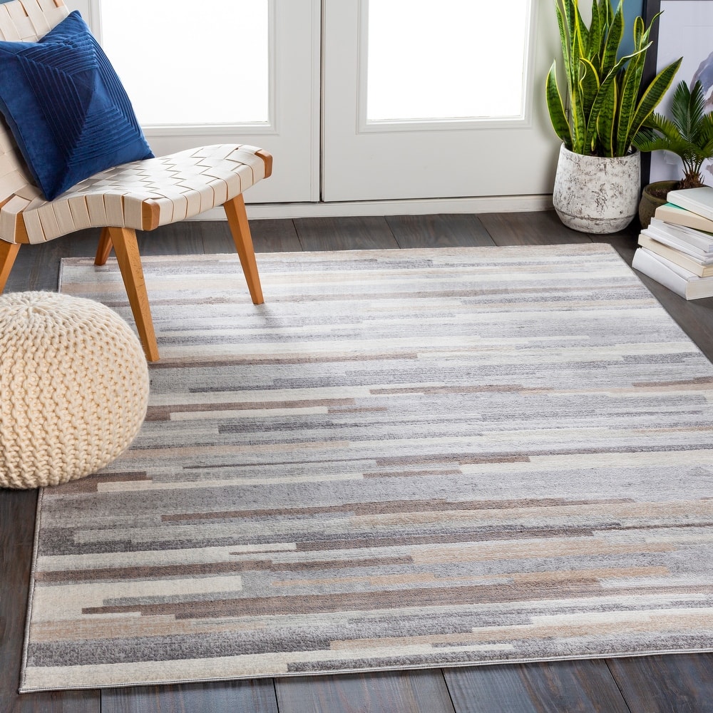 Livabliss Moe Striped Area Rug