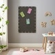preview thumbnail 16 of 34, Burlap Corkboard with Nail-head Accents