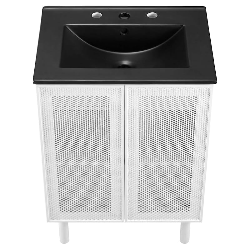 Calla 36" Perforated Metal Bathroom Vanity